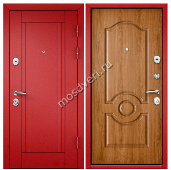 Красная входная дверь в квартиру KVD-32 - купить от производителя Мосдвери Красная входная дверь в квартиру KVD-32